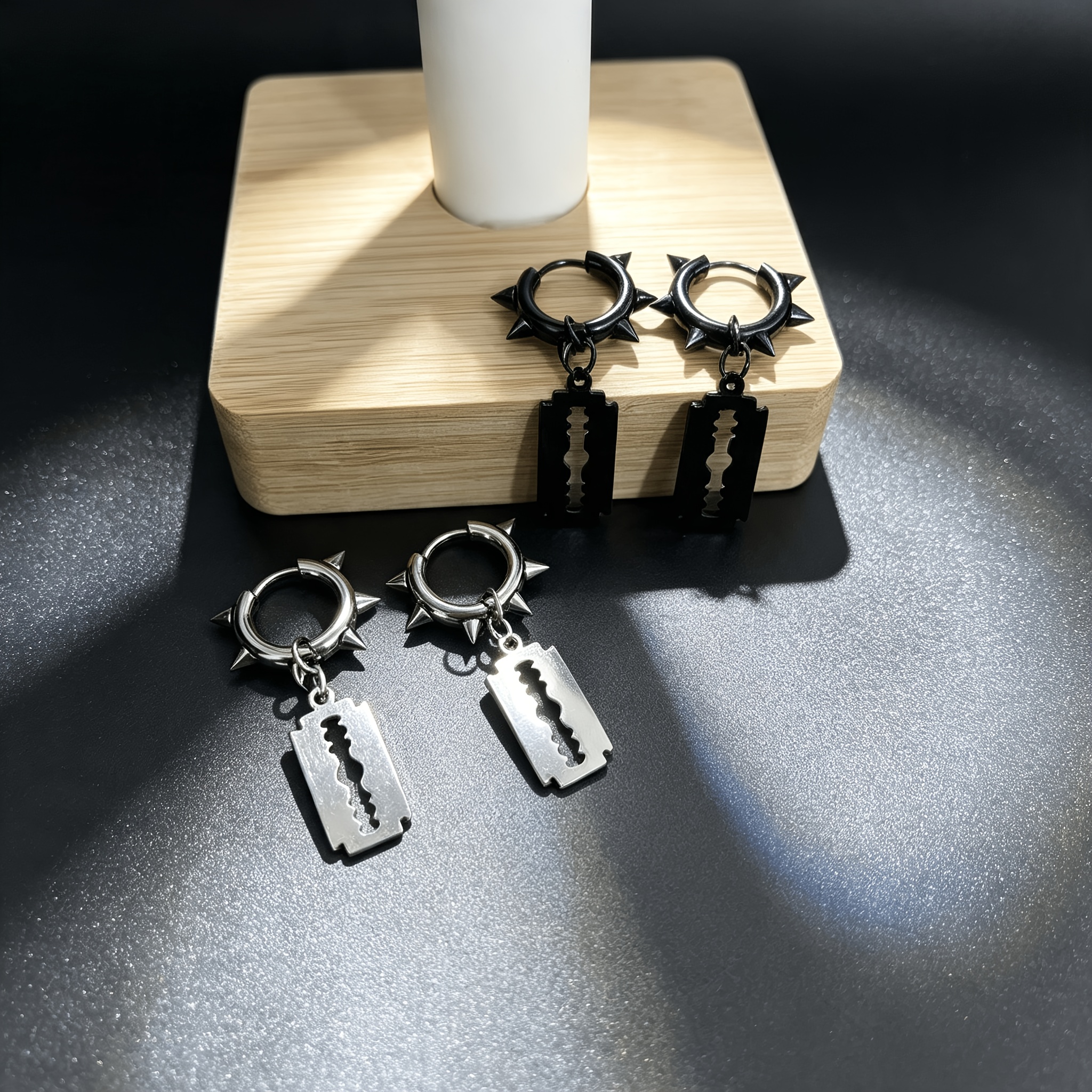 4pcs Bad Street-Style Dangling Earrings Set